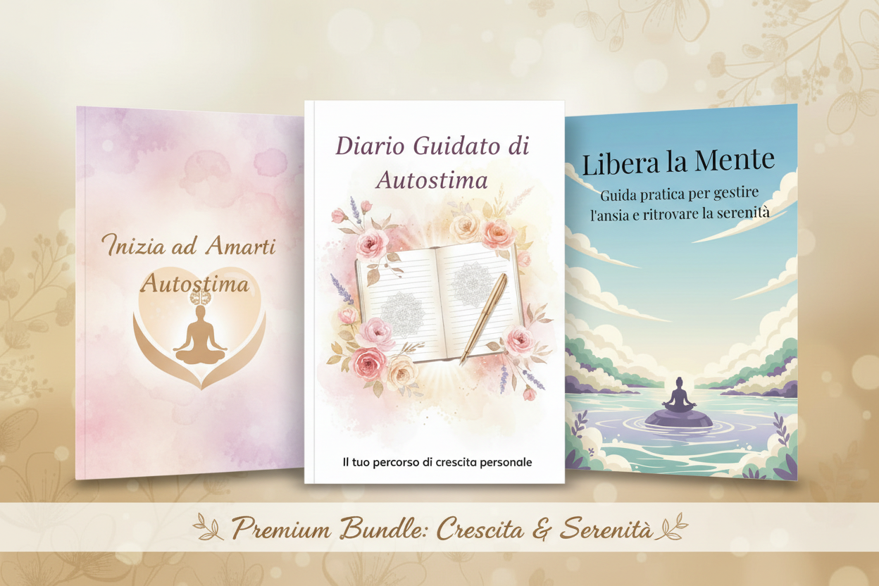 Bundle Premium Benessere - 3 eBook Autostima e Ansia